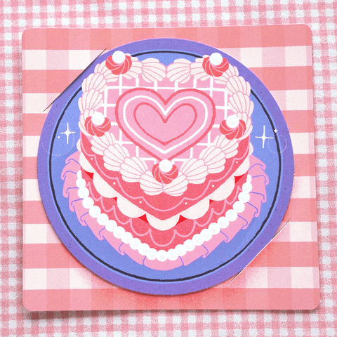 Heart Cake — Dessert Card