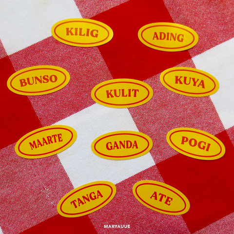 Tagalog Labels — Stickers